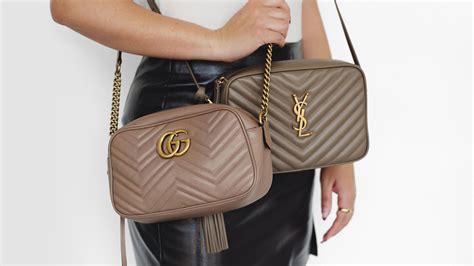 ysl marmont|Comparing the Gucci Marmont Shoulder Bag & Saint Laurent Lou .